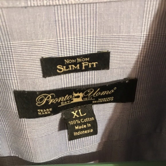 MENS DRESS SHIRT - LIGHT BLUE - Picture 2 of 3